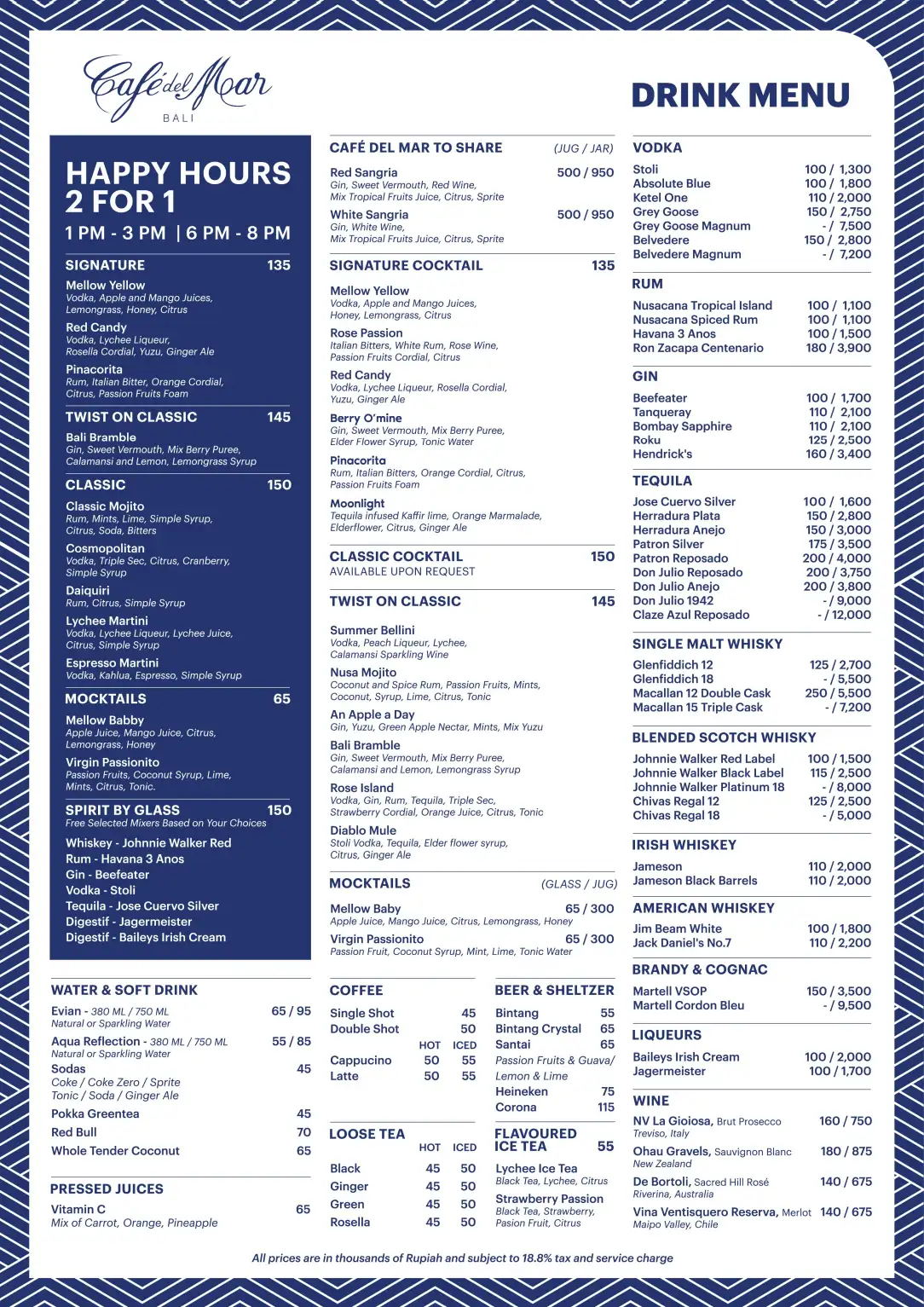 Beverage Menu